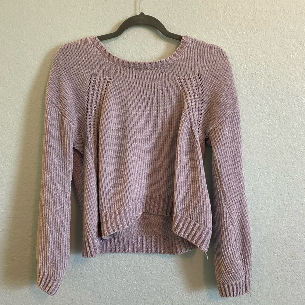 Lavender Long-sleeve Sweater